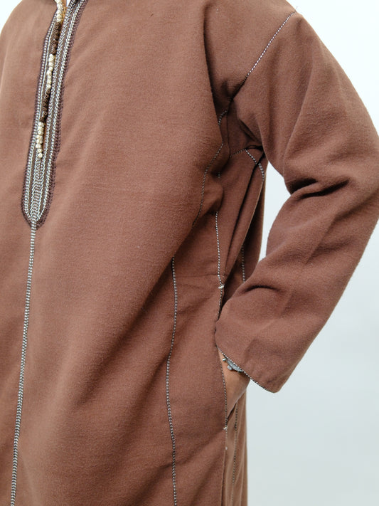 Premium Pecan Brown Djellaba