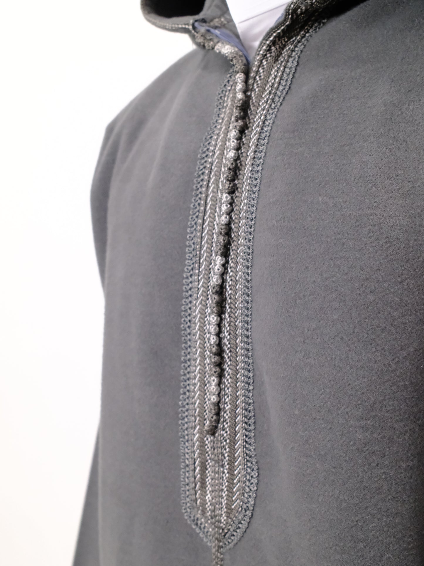 Premium Steel Gray Djellaba