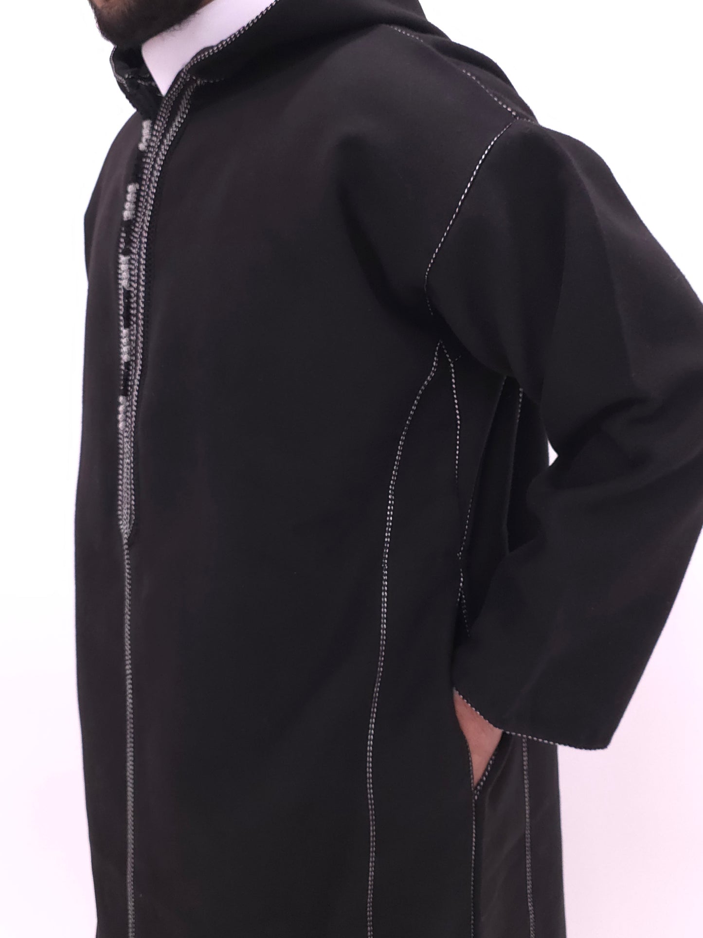 Premium Jet Black Djellaba