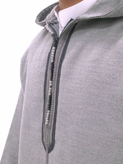 Premium Heather Gray Djellaba