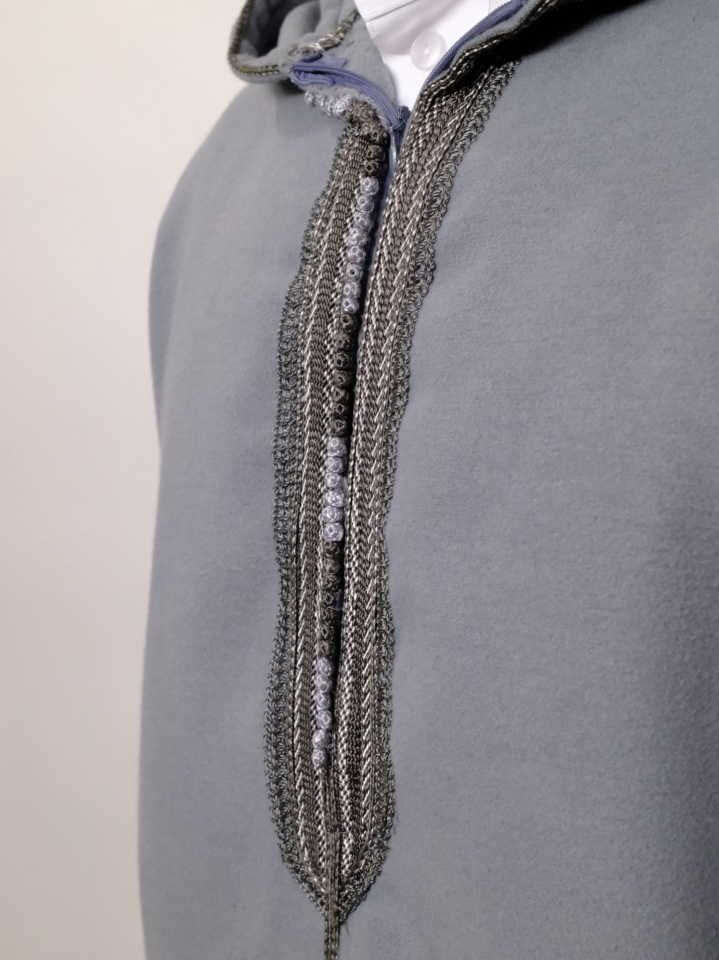Premium Platinum Gray Djellaba