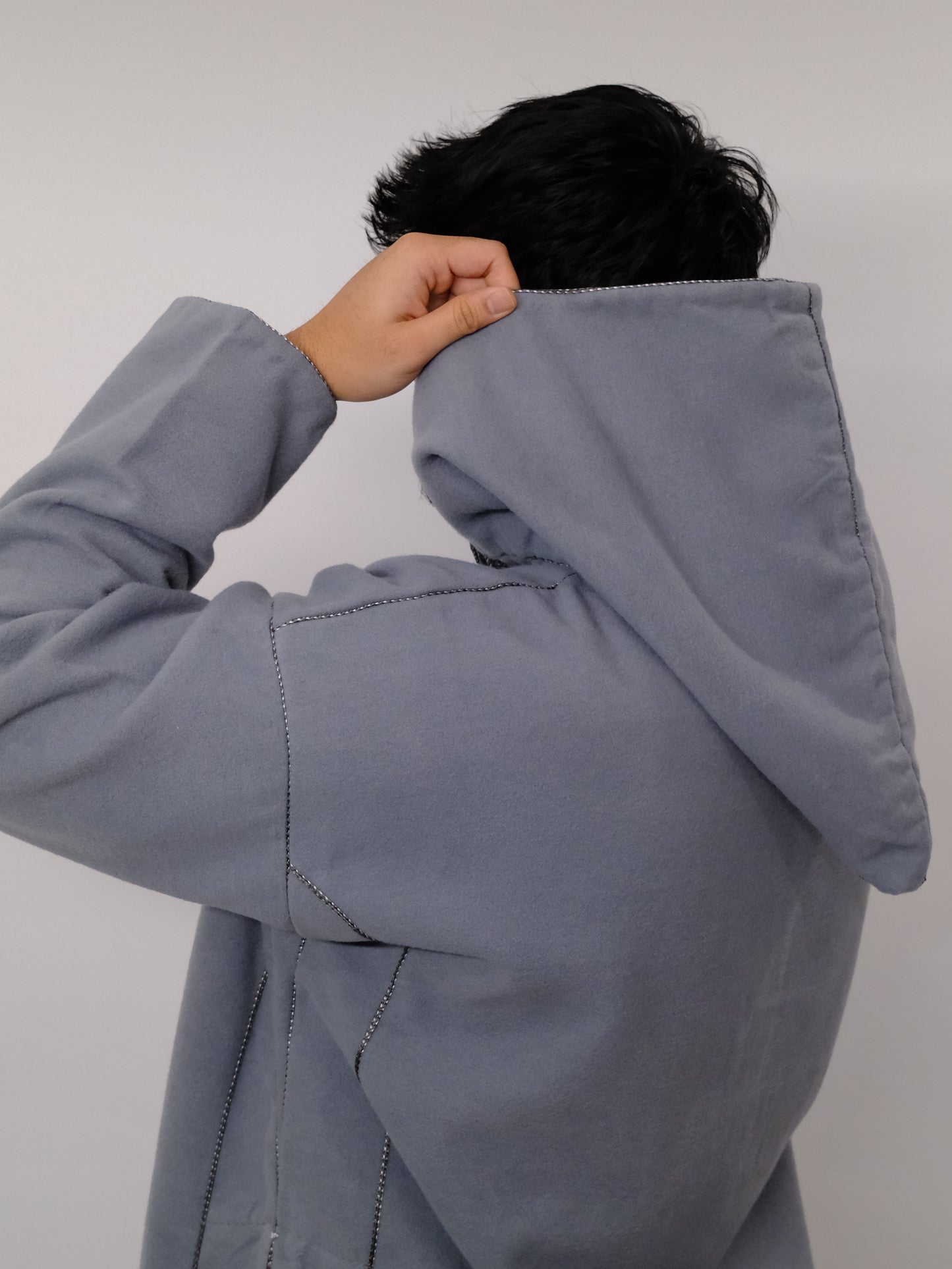 Premium Platinum Gray Djellaba