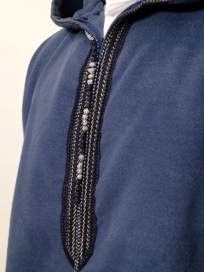 Premium Sapphire Blue Djellaba