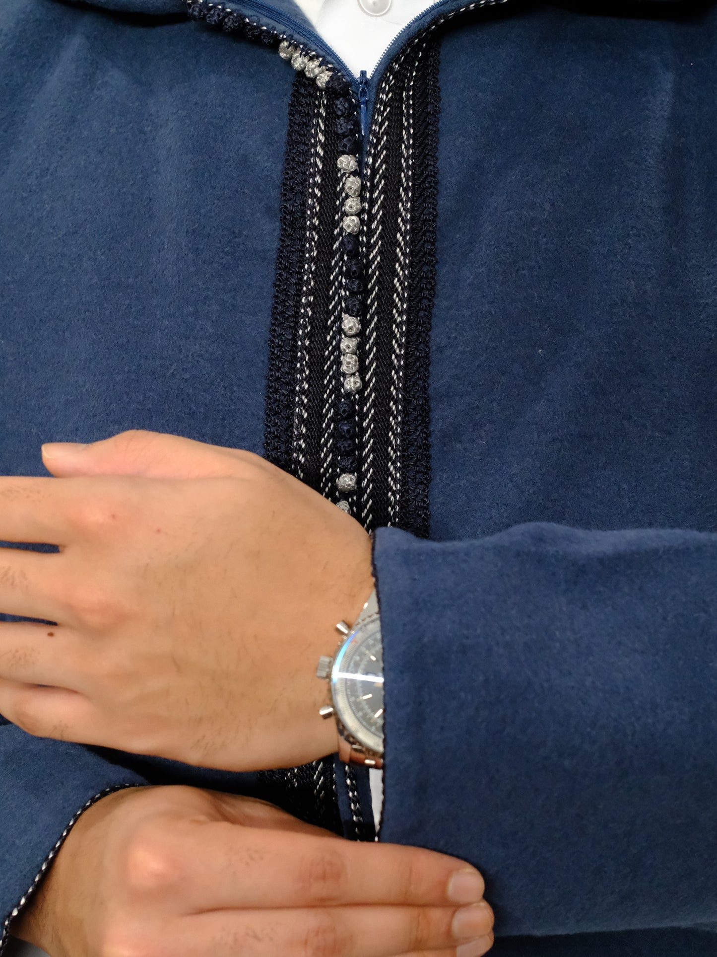 Premium Sapphire Blue Djellaba