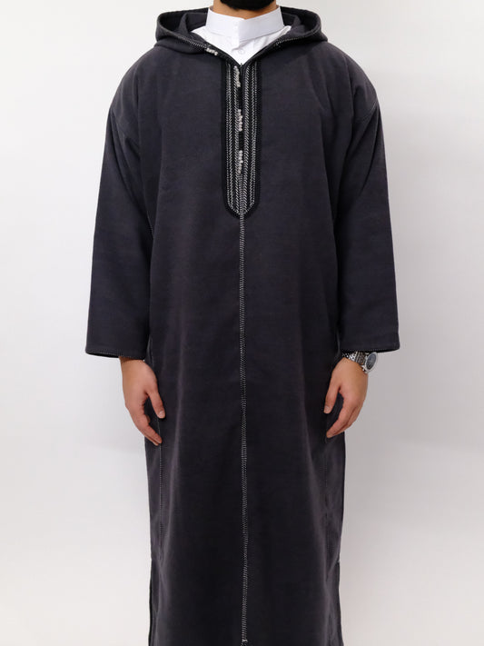 Premium Charcoal Djellaba