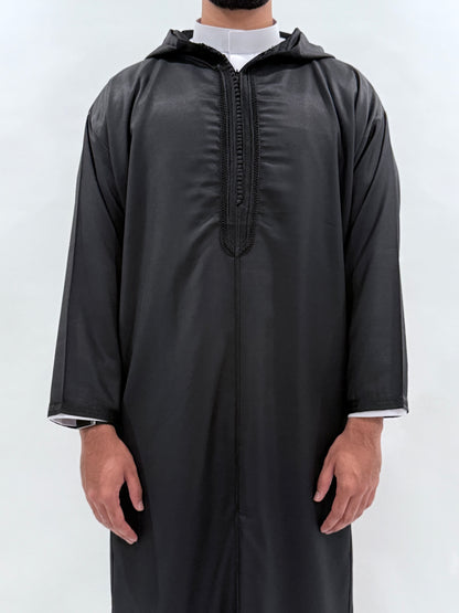 Black Premium Lightweight Djellaba