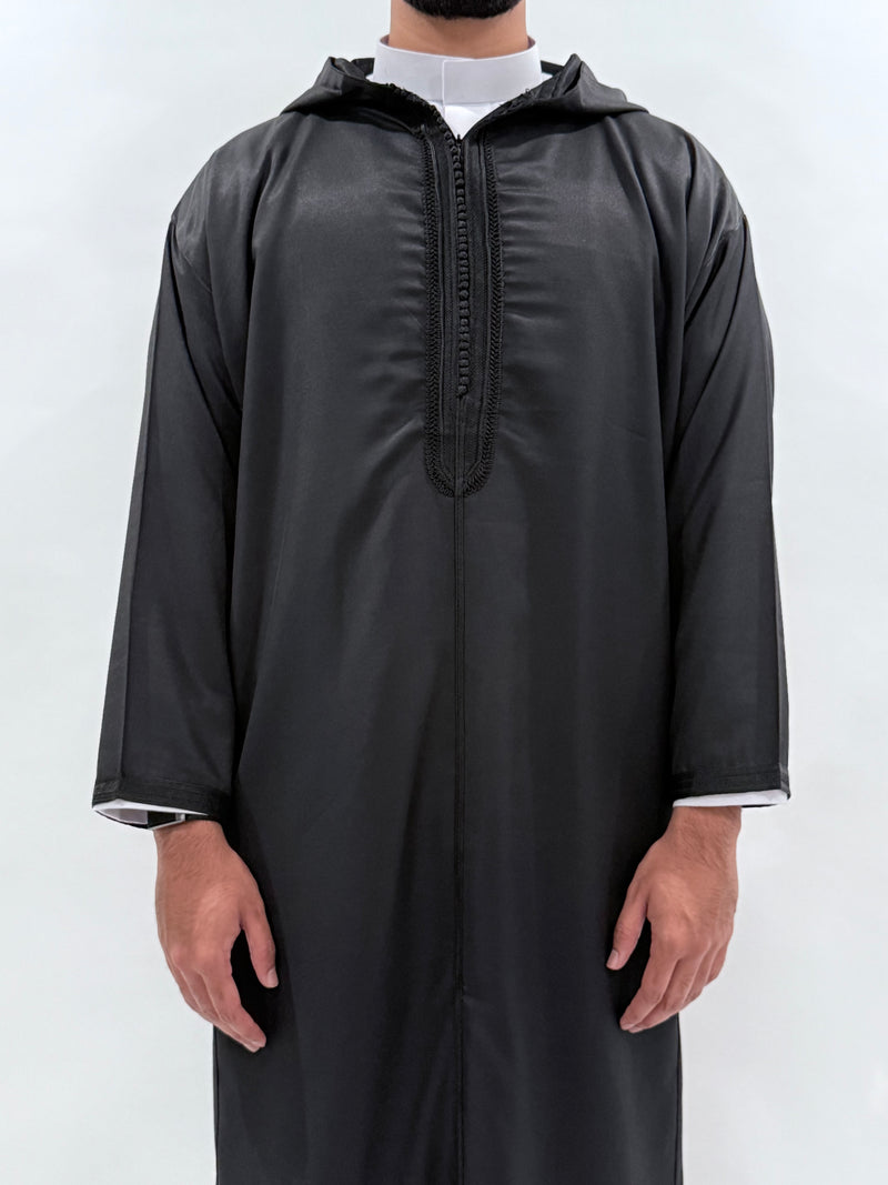 Black Premium Lightweight Djellaba