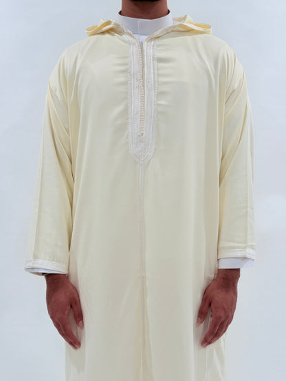 Ivory Lightweight Djellaba